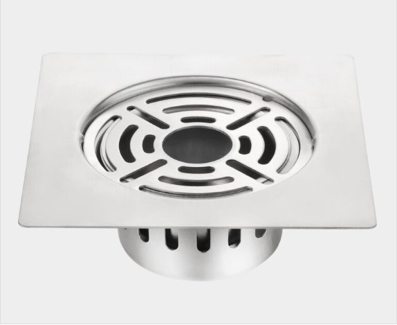 PR-144 Locking Square Floor Drain Stainless Steel Commercial Kitchen Heavy-Duty Secure Grate Tray Water Drainage Rack Restaurant Industrial Anti-Slip Rustproof Easy Clean Professional Grade Durable Key Lock Vandal Resistant Tough